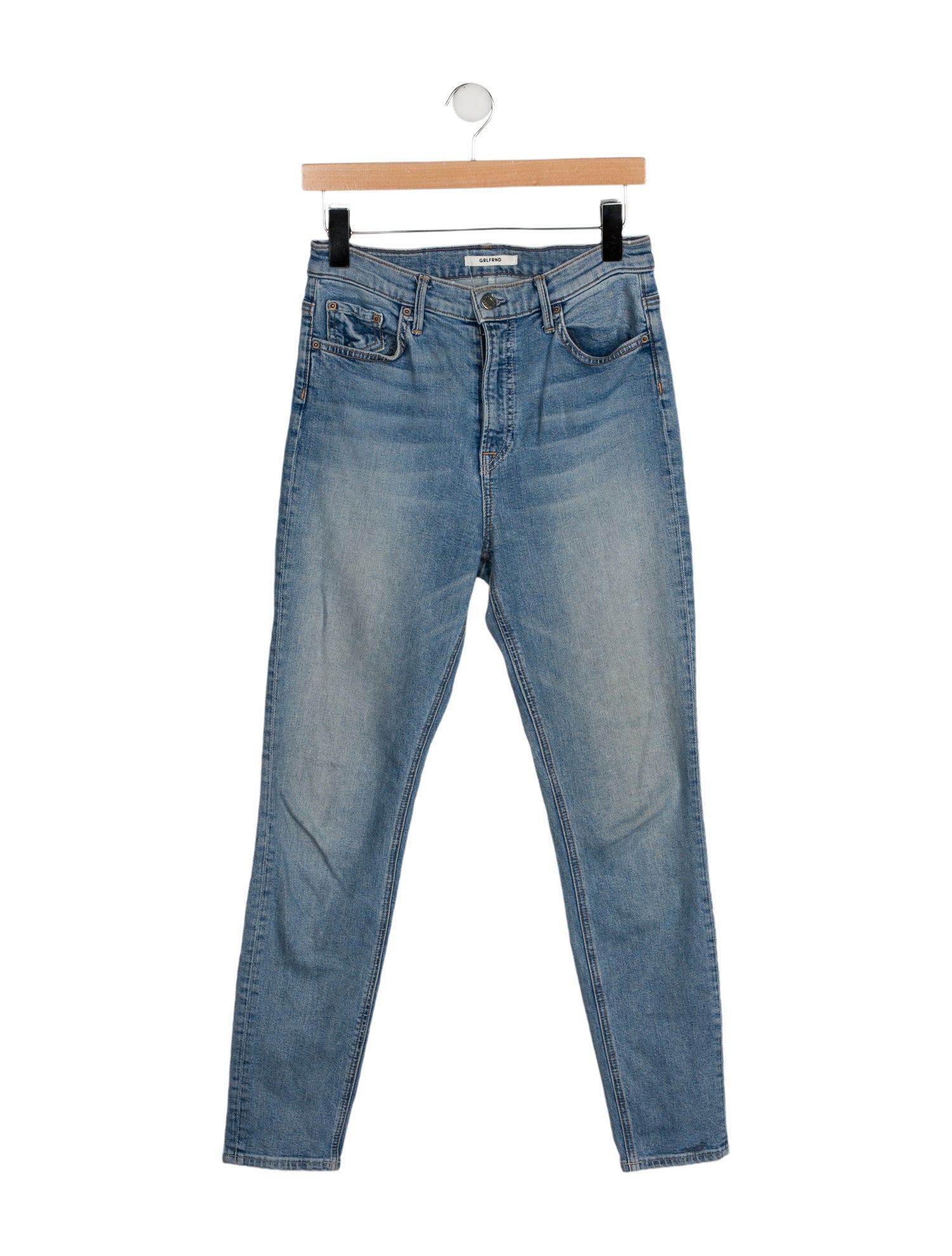 GRLFRND Mid-Rise Skinny Leg Jeans